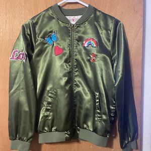 Girls light jacket  navy green